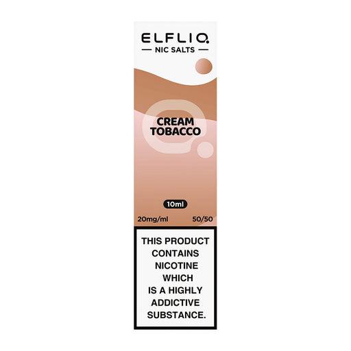 Elf Bar ElfLiq Cream Tobacco Nic Salt Vape Juice 10ml