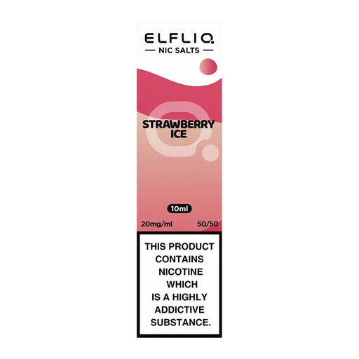 Elf Bar ElfLiq Strawberry Ice Nic Salt Vape Juice 10ml