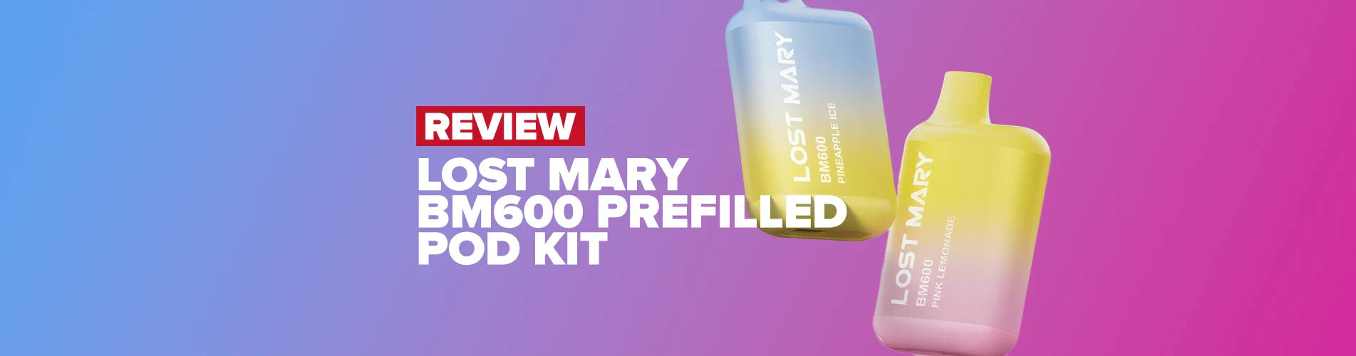 lost mary bm600 pod kit Lost Mary BM600 Peach Ice Refill Pods 2pk main image 1