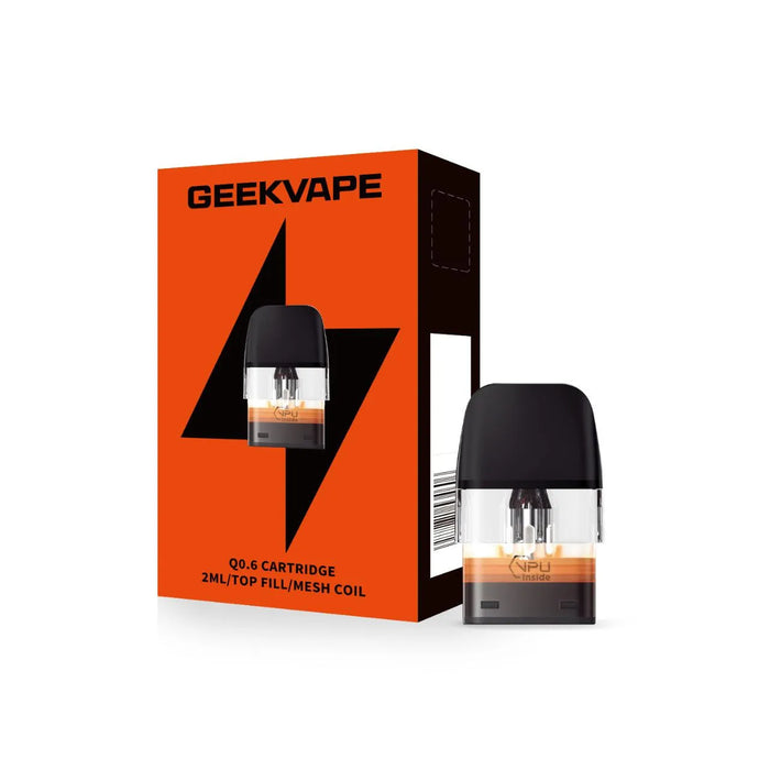0.6ohm Top Fill Geekvape Q V2 Replacement Pod Cartridges