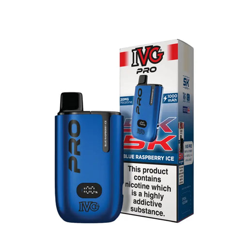 Blue Raspberry Ice IVG PRO 5K Prefilled Pod Kit