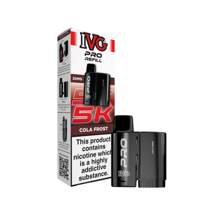 Cola Frost IVG PRO 5K Prefilled Pods
