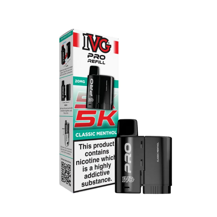 Classic Menthol IVG PRO 5K Prefilled Pods