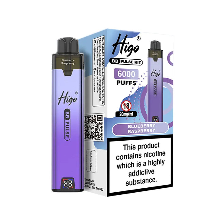 Blueberry Raspberry Higo BB Pulse 6000 Pod Kit