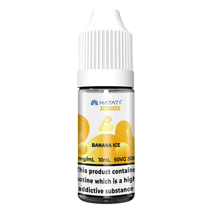 Hayati Pro Max Banana Ice 10ml Nic Salt Vape Juice | 10 for 16 Hayati Pro Max Banana Ice 10ml Nic Salt Vape Juice | 10 for 16