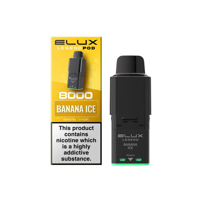 Banana Ice Elux Legend 8000 Prefilled Pods