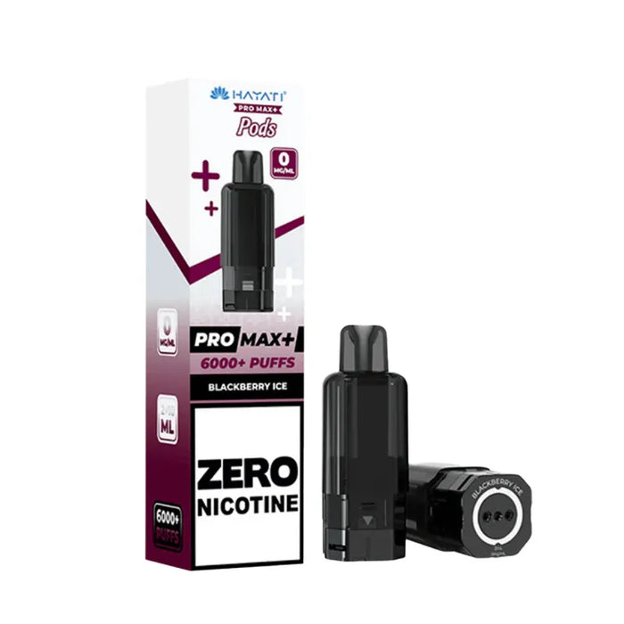 Blackberry Ice Hayati Pro Max Plus 6000 Zero Nicotine Pods
