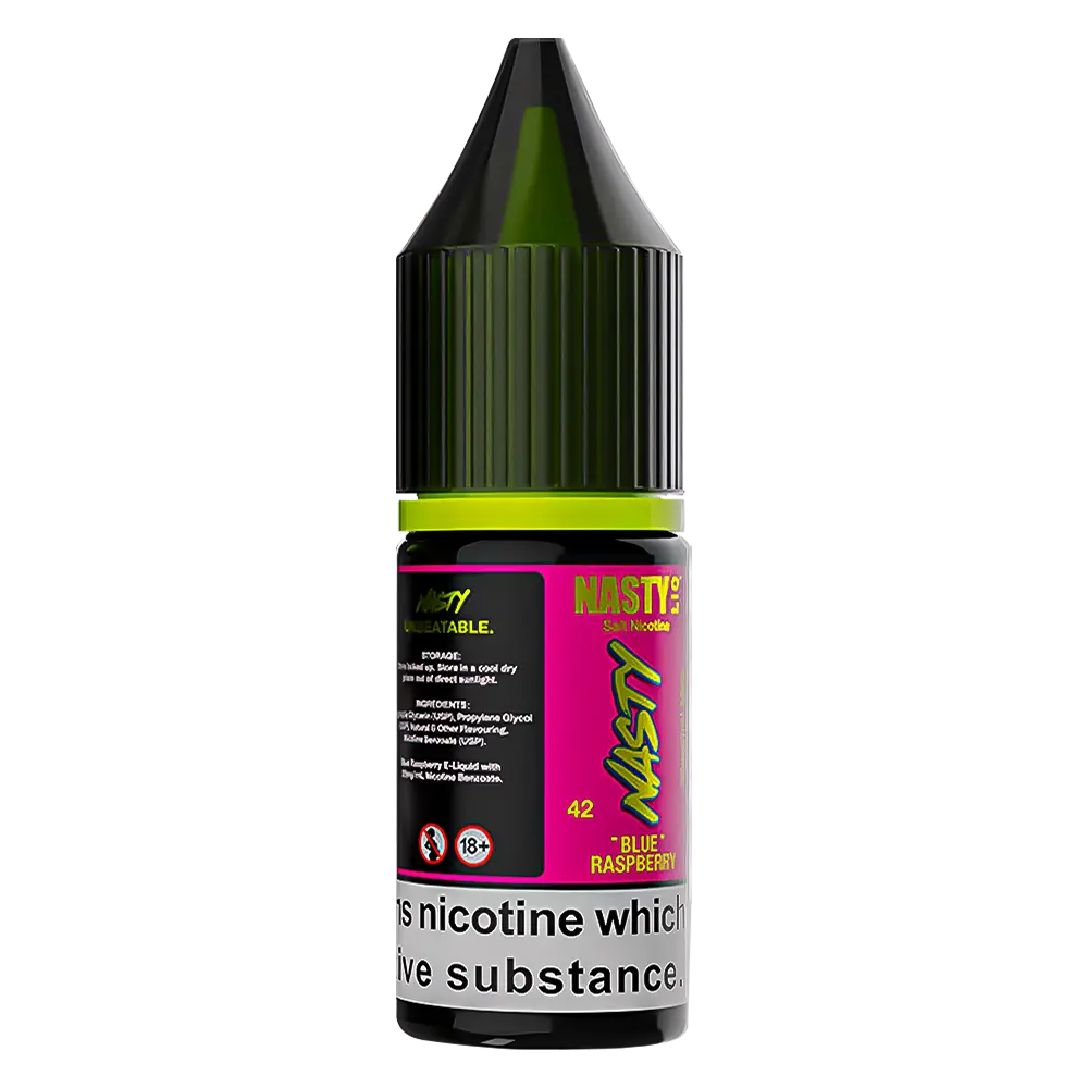 Nasty Liq Blue Raspberry Nic Salt Vape Juice - 4 For 10