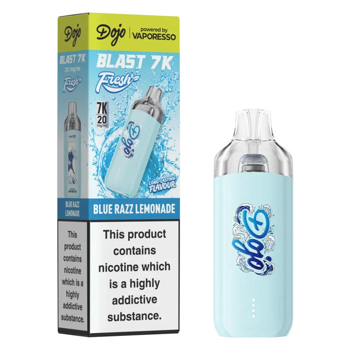 Blue Razz Lemonade Vaporeso Dojo Blast 7k Fresh Pod Kit