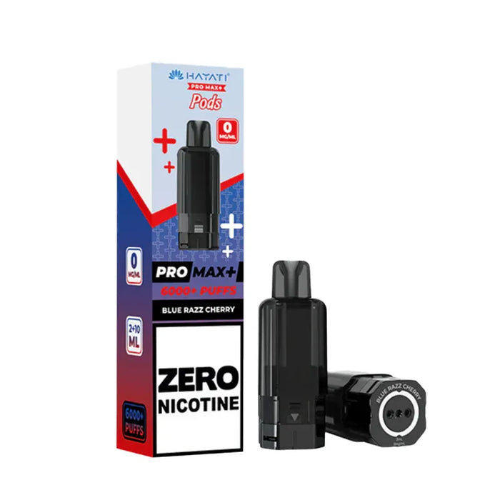 Blue Razz Cherry Hayati Pro Max Plus 6000 Zero Nicotine Pods