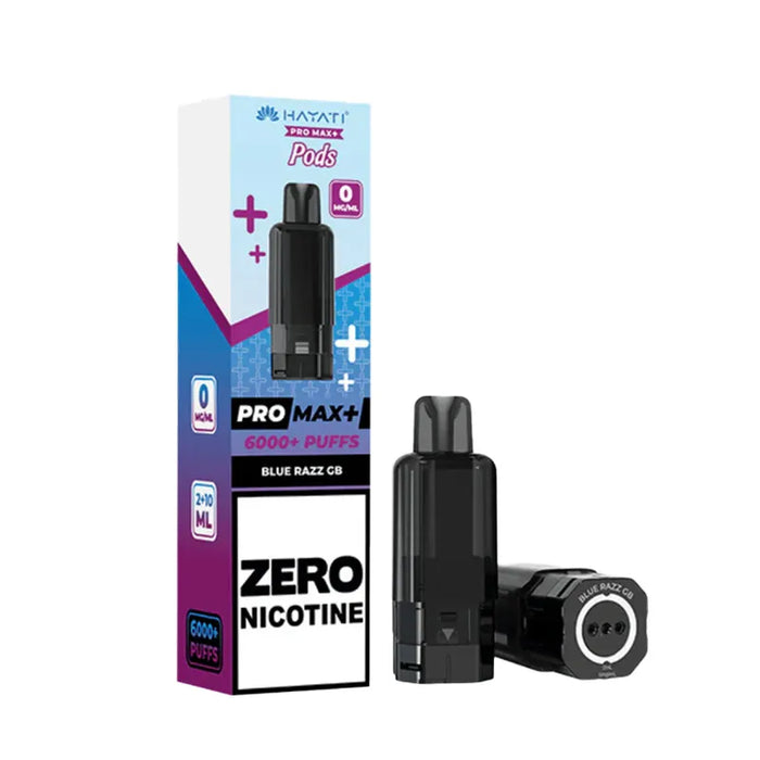 Blue Razz GB Hayati Pro Max Plus 6000 Zero Nicotine Pods