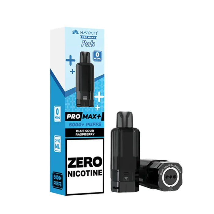 Blue Sour Raspberry Hayati Pro Max Plus 6000 Zero Nicotine Pods
