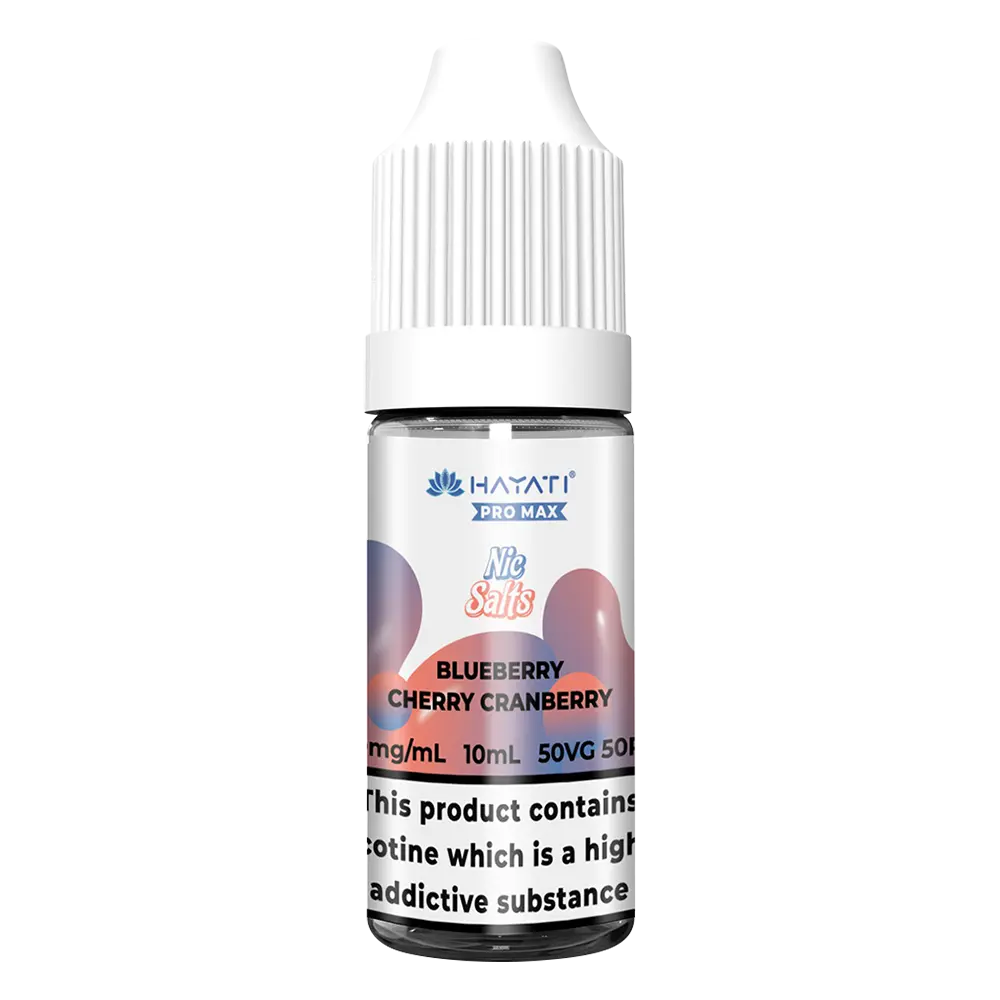 Hayati Pro Max Blueberry Cherry Cranberry Nic Salt Vape Juice