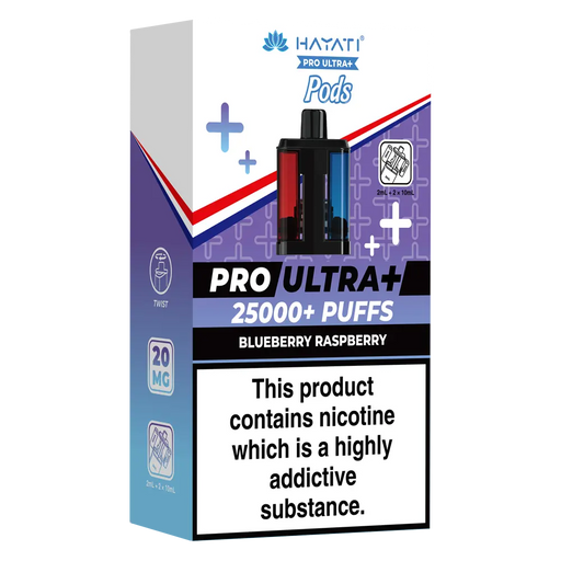 Hayati Pro Ultra Plus 25000 Blueberry Raspberry Prefilled Pods