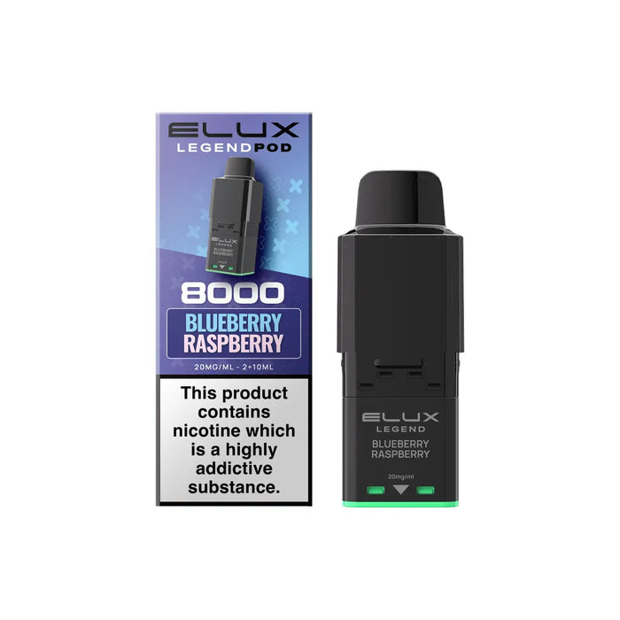 Blueberry Raspberry Elux Legend 8000 Prefilled Pods