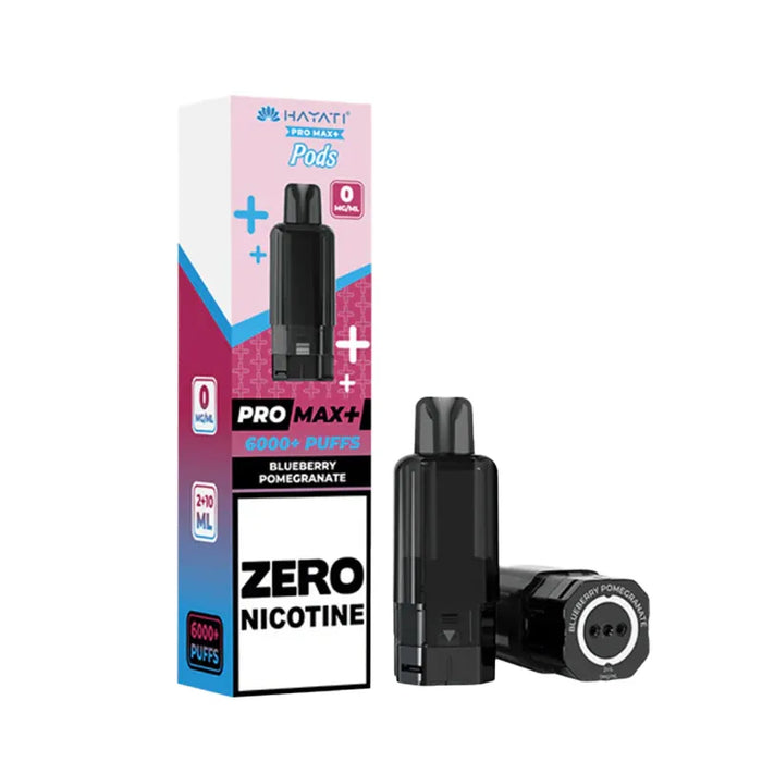 Blueberry Pomegranate Hayati Pro Max Plus 6000 Zero Nicotine Pods
