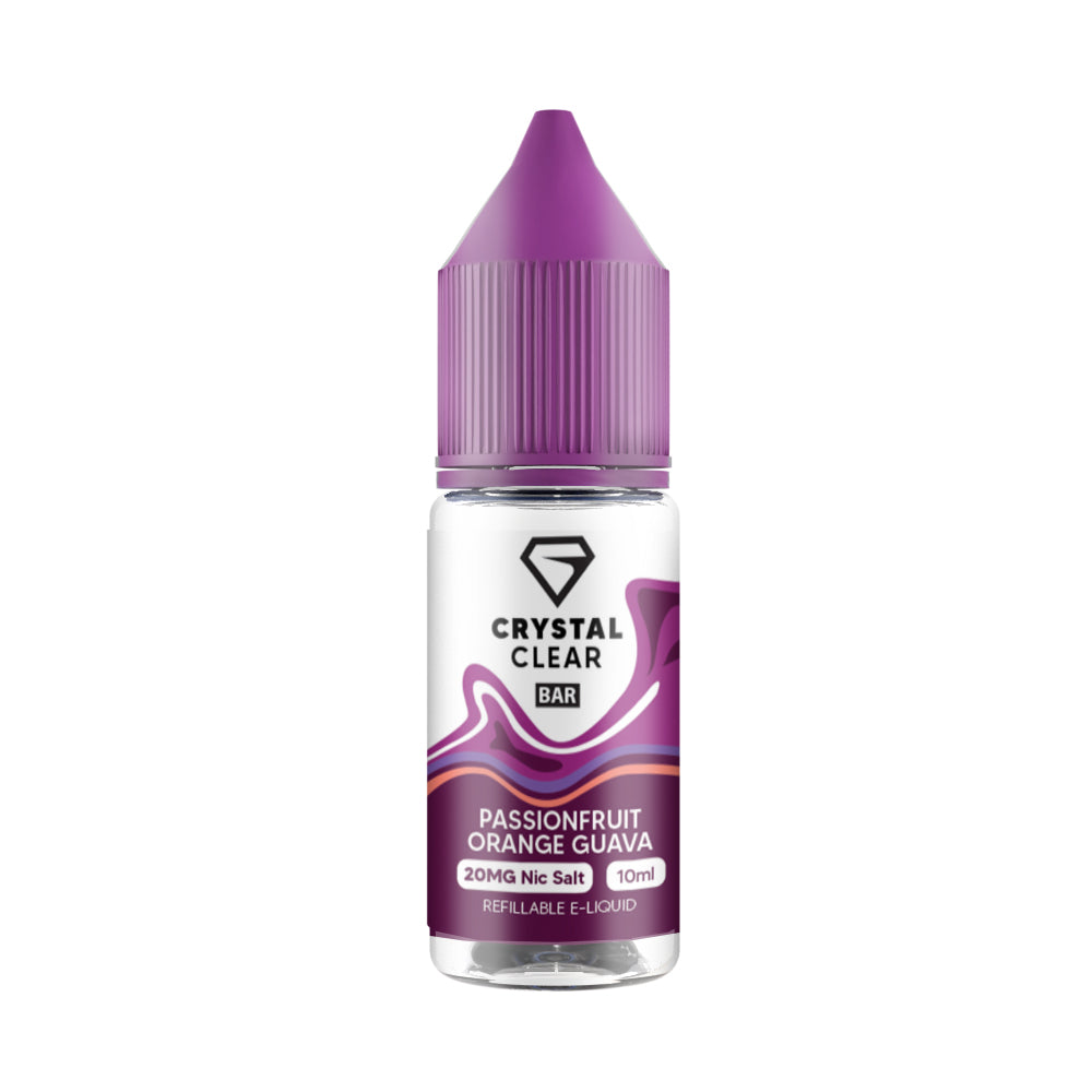 Crystal Clear Passionfruit Orange Guava Nic Salt - 10 for 16