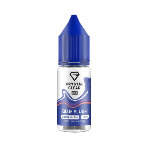 Crystal Clear Blue Slush Nic Salt Vape juice 10ml