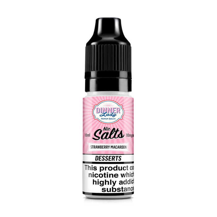 Dinner Lady Strawberry Macaroon Nic Salt E-Liquid Dinner Lady Strawberry Macaroon Nic Salt E-Liquid