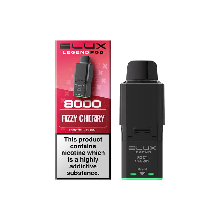 Fizzy Cherry Elux Legend 8000 Prefilled Pods
