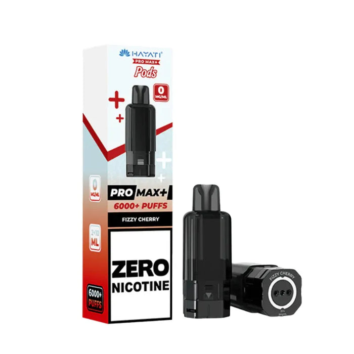 Fizzy Cherry Hayati Pro Max Plus 6000 Zero Nicotine Pods