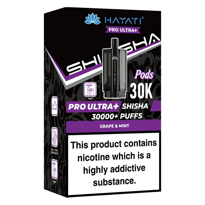 Hayati Pro Ultra Shisha 30K Prefilled Pods