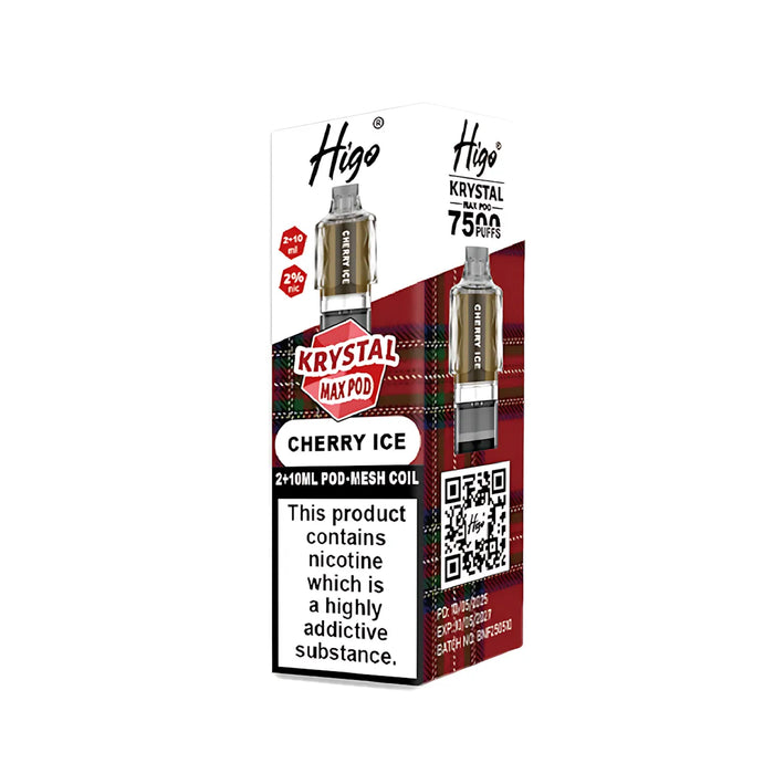 Cherry Ice  Higo Krystal Max 7500 Prefilled Pods