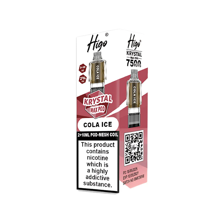 Cola Ice  Higo Krystal Max 7500 Prefilled Pods