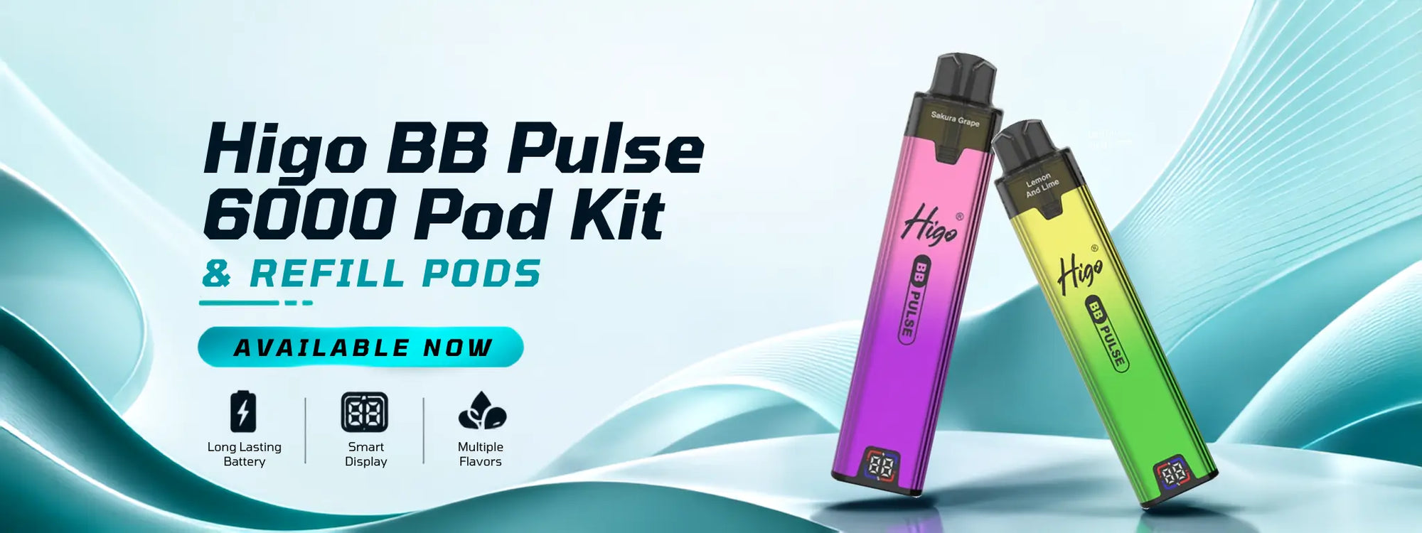 HIGO BB PULSE 6000 POD KIT PROMO BANNER DESKTOP VIEW