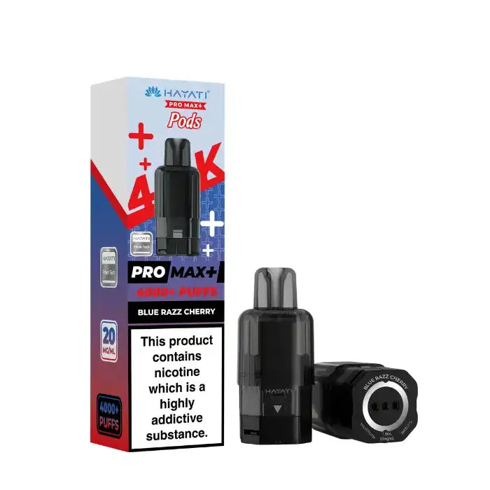 Blue Razz Cherry Hayati Pro Max Plus 4K Pods