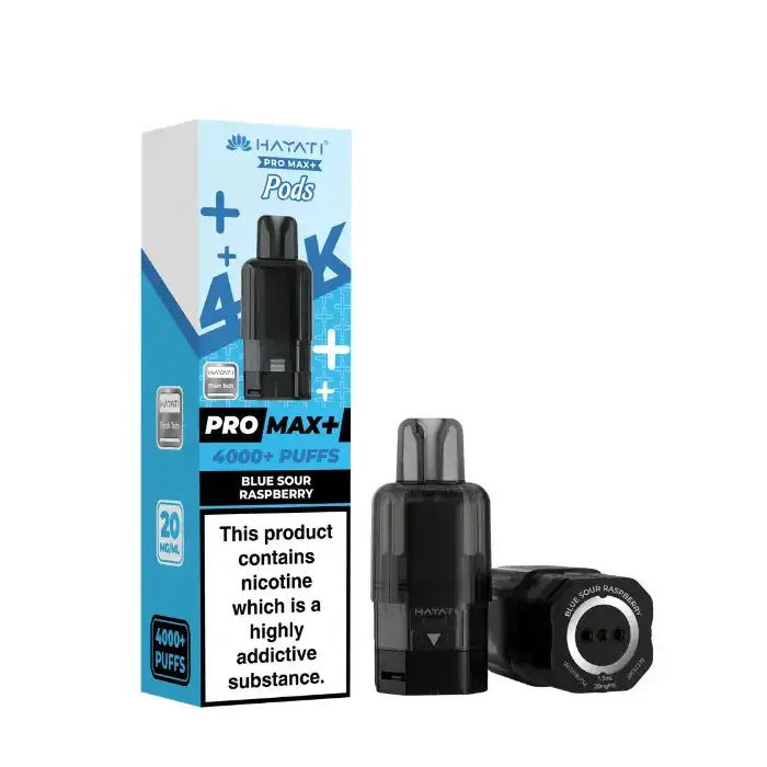 Blue Sour Raspberry Hayati Pro Max Plus 4K Pods