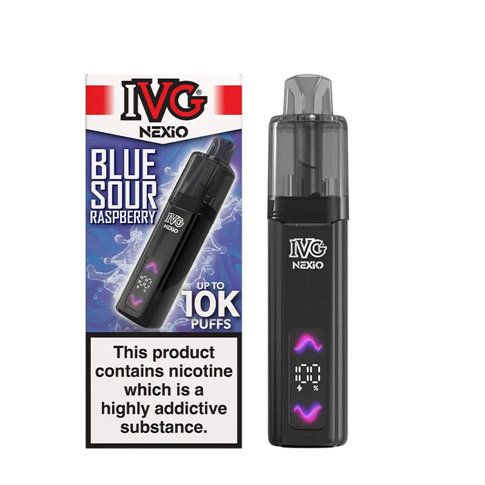 Blue Sour Raspberry IVG Nexio Prefilled Pod Kit