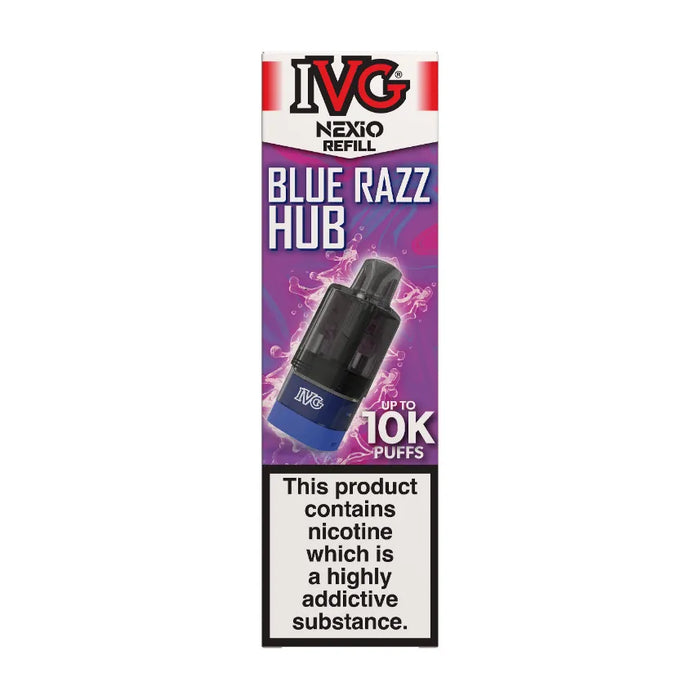 Blue Razz HUB IVG Nexio Prefilled Pods