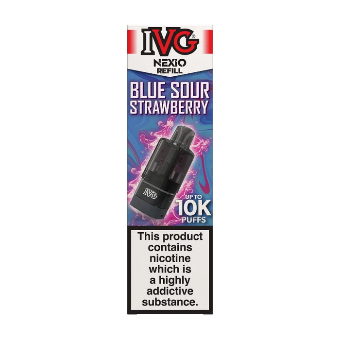 Blue Sour Strawberry IVG Nexio Prefilled Pods