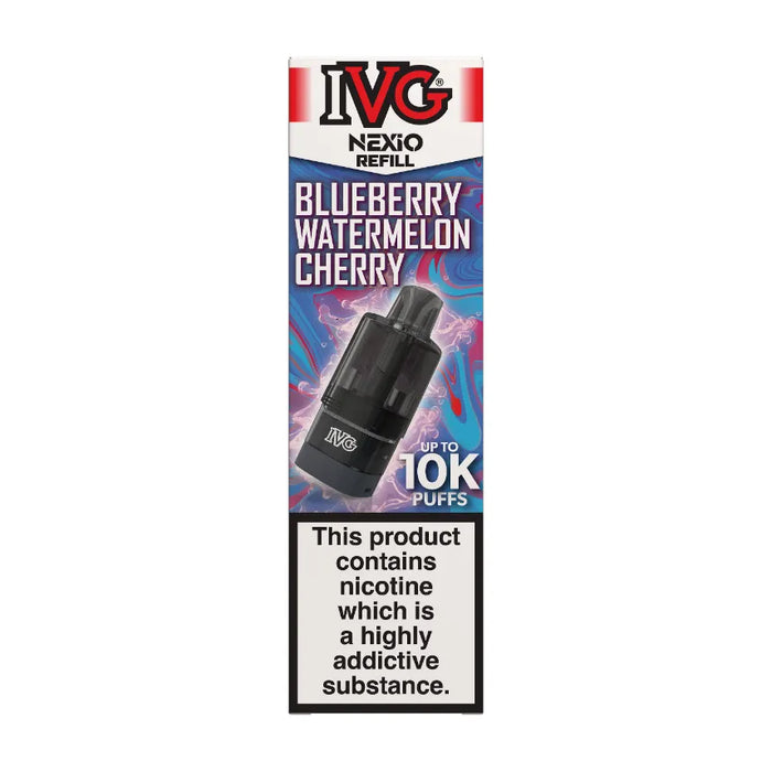 Blueberry Watermelon Cherry IVG Nexio Prefilled Pods