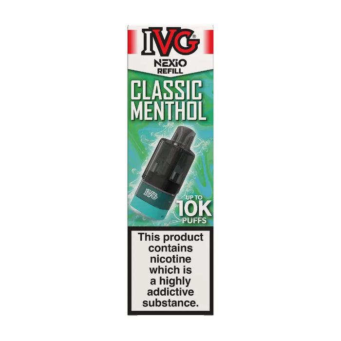 Classic Menthol IVG Nexio Prefilled Pods