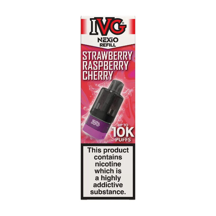 Strawberry Raspberry Cherry IVG Nexio Prefilled Pods