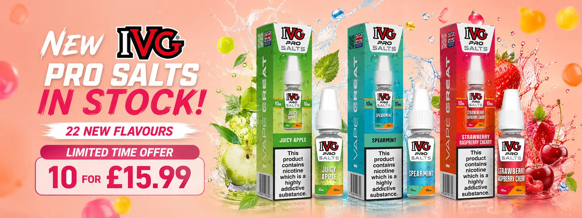 IVG Pro salts banner desktop view