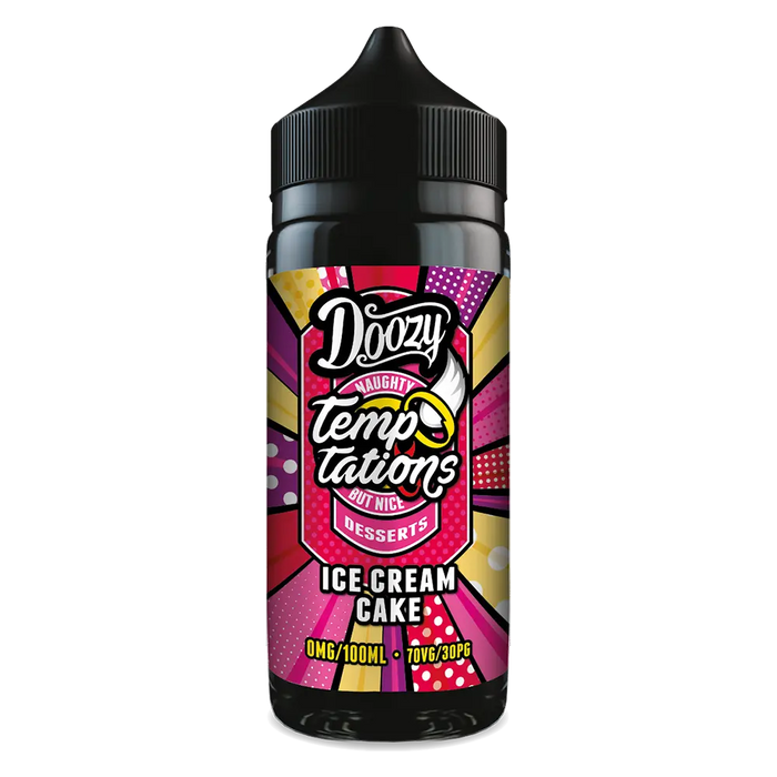 Doozy Vape Temptations Ice Cream Cake 100ml Shortfill E-Liquid