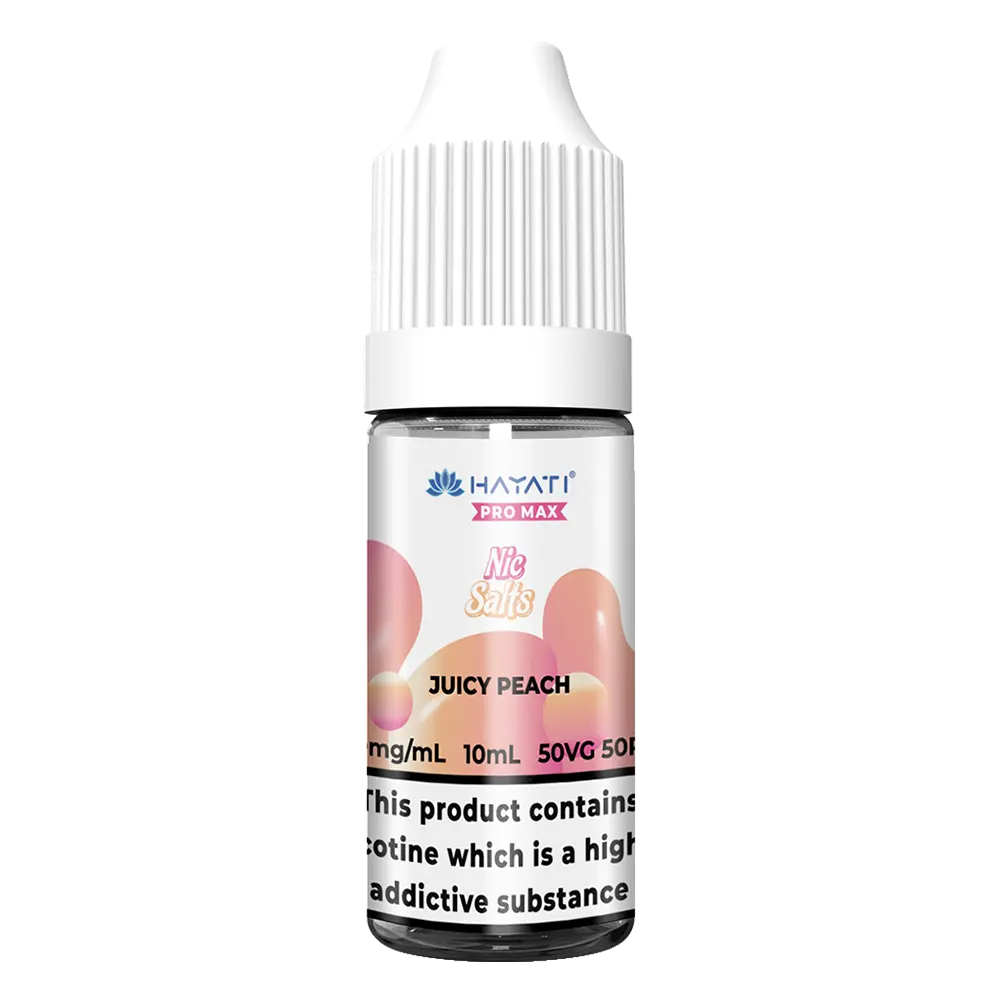 Hayati Pro Max Juicy Peach 10ml Nic Salt Vape Juice