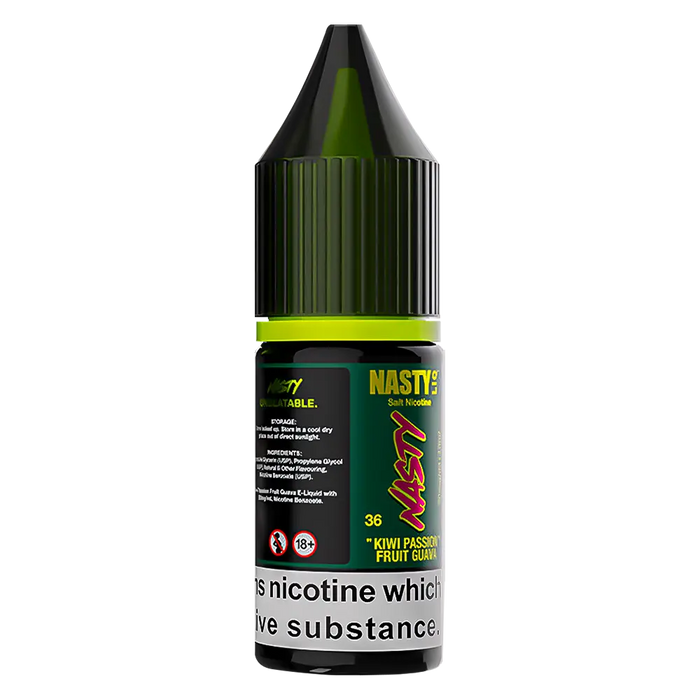Nasty Liq Kiwi Passion Fruit Guava Nic Salts | 5 for 11 Nasty Liq Kiwi Passion Fruit Guava Nic Salts | 5 for 11