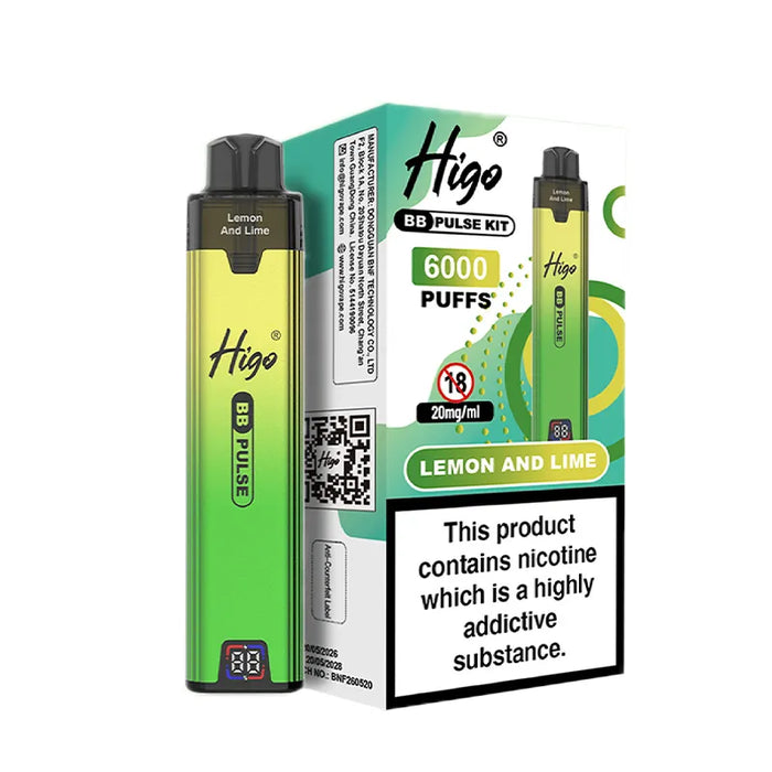 Lemon & Lime Higo BB Pulse 6000 Pod Kit