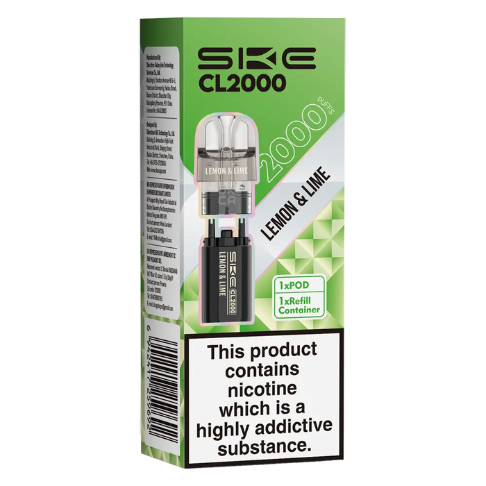 SKE Crystal CL2000 Prefilled Pods
