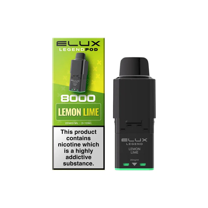 Lemon Lime Elux Legend 8000 Prefilled Pods