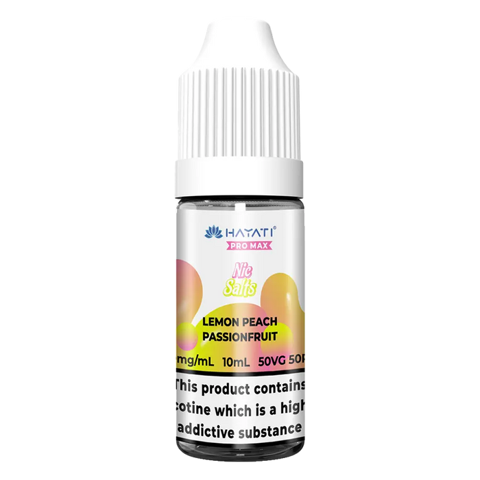 Hayati Pro Max Lemon Peach Passionfruit Nic Salt Vape Juice