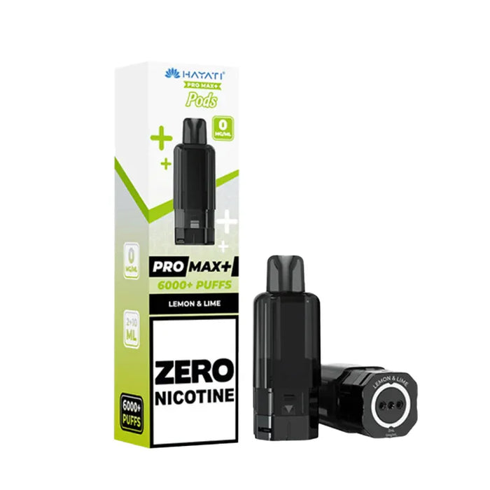 Lemon Lime Hayati Pro Max Plus 6000 Zero Nicotine Pods
