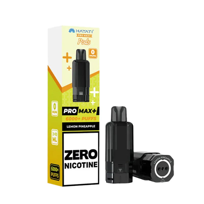 Lemon Pineapple Hayati Pro Max Plus 6000 Zero Nicotine Pods