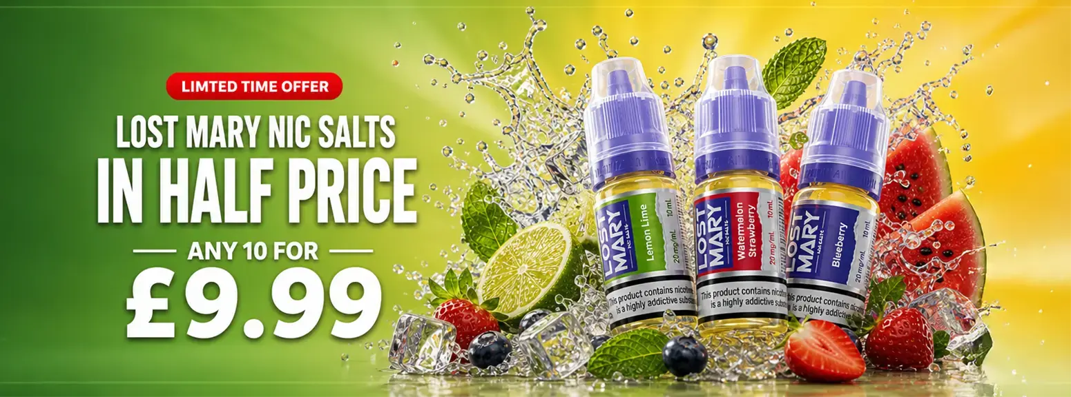 Lost Mary Nic Salts 10 for 9.99 Offer Desktop