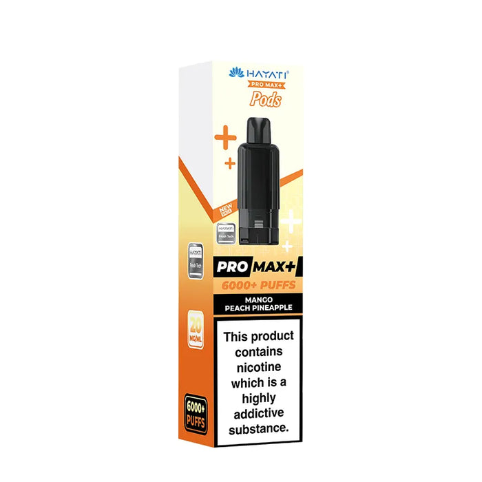 MANGO PEACH PINEAPPLE HAYATI PRO MAX PLUS 6000 PODS