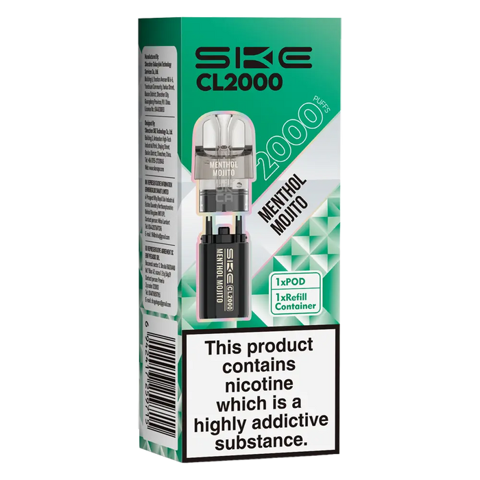 SKE Crystal CL2000 Prefilled Pods